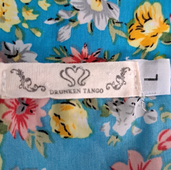 🪻BOGO🪻 Floral Sleeveless Dress Size Large Elastic Waist - Picture 7 of 9